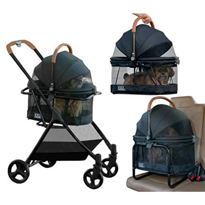Pet Gear A Vermont Family Owned Company Since 1936 3-in-1 Travel System View 360 Stroller Converts to Carrier and Booster Seat