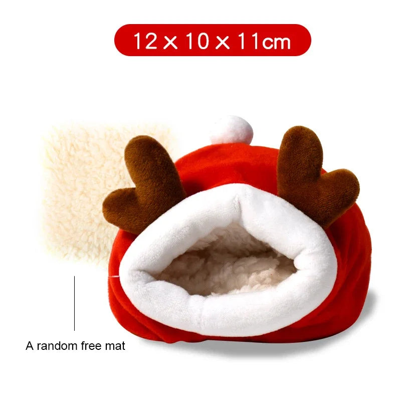 Hamster Supplies Cotton Nest Pet Rat Hammock Hedgehog Squirrel Soft Warm Insulated Winter Cottage Small Pet Sleeping Bed