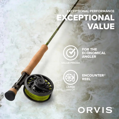 4-Piece Fly Fishing Rod and Reel Combo with Smooth Performance, Includes Reel, Line, Backing & Leader