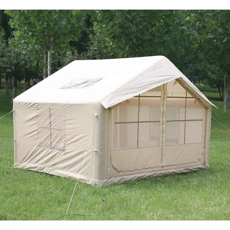 Outdoor Easy Setup Waterproof Air Inflatable Cabin Camping Tent House With Hand Pump