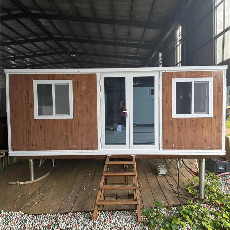 Prefabricated Container House Tiny Home 2 3 Bedrooms Steel Cabin Prefab House 20ft 40ft Portable Modular Mobile Garden Rooms