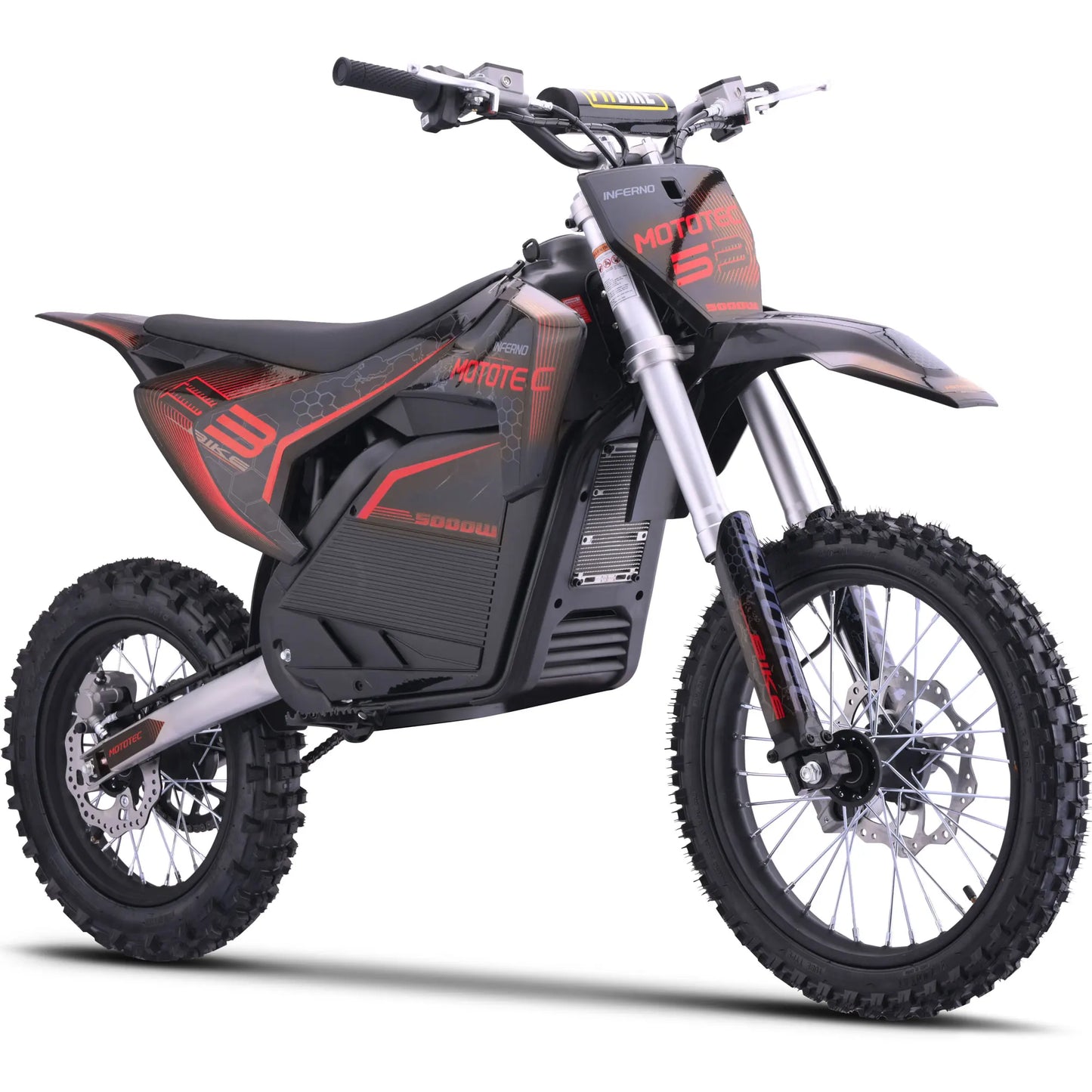 KOOZ HP117E 72V 5000W Pro Electric Dirt Bike for Adults,3 Speed Modes Electric Motorcycle Up to 50 MPH & 40 Miles Long-Range