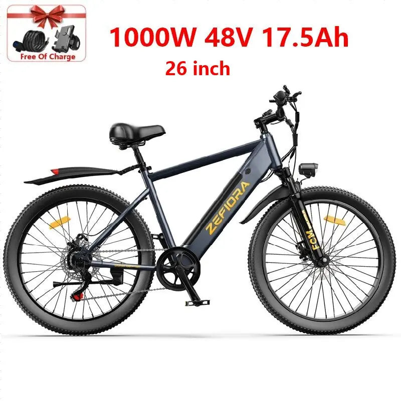 Electric Bike 14 26 Inch 1000w 30-50mph 30-60miles 48v Removable Battery,multiple Different Models Mountain Electric Bicycle