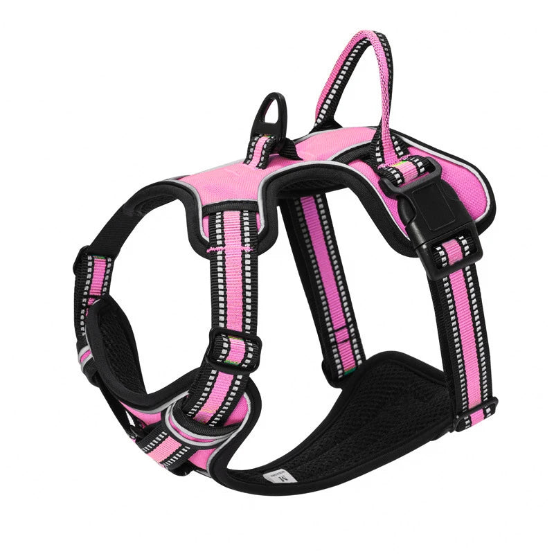 Harness Dog Chest Reflective Safety Adjustable Dog Training Collar Outdoor Sport No Pull Vest Pet Items