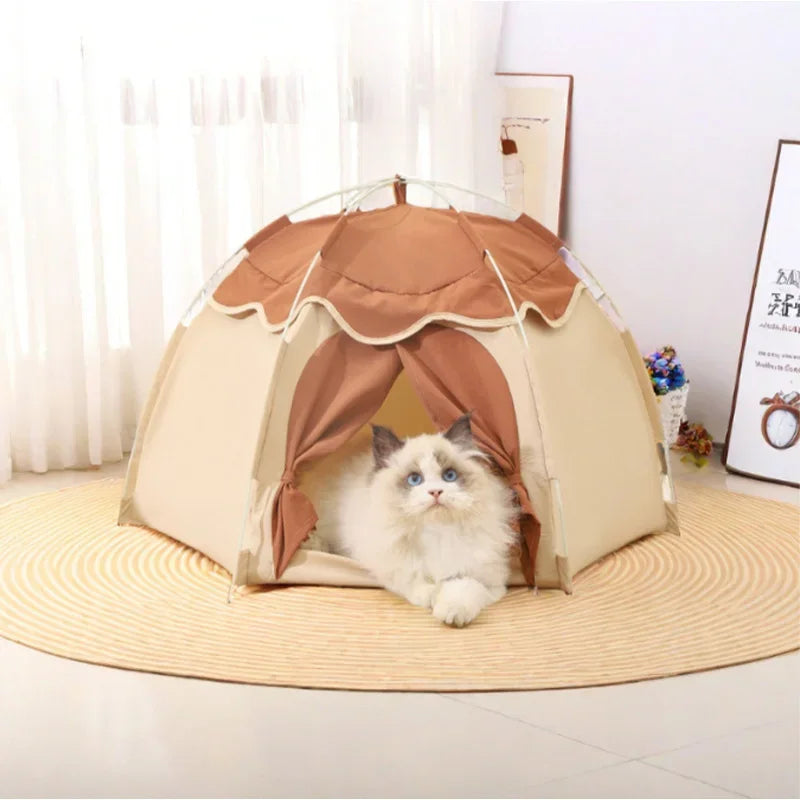 Four Seasons Universal Cat Litter Tent, Dog Bed, Spring and Summer Breathable Pet House Pet Items Cat House