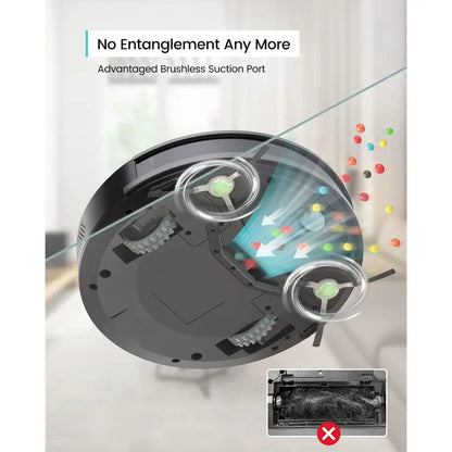 Vacuum and Mop Combo, WiFi/App/Alexa Control, 2000Pa Strong Suction 2 in 1 Mopping Robotic Vacuum Cleaner, Self-Charging, No Tan