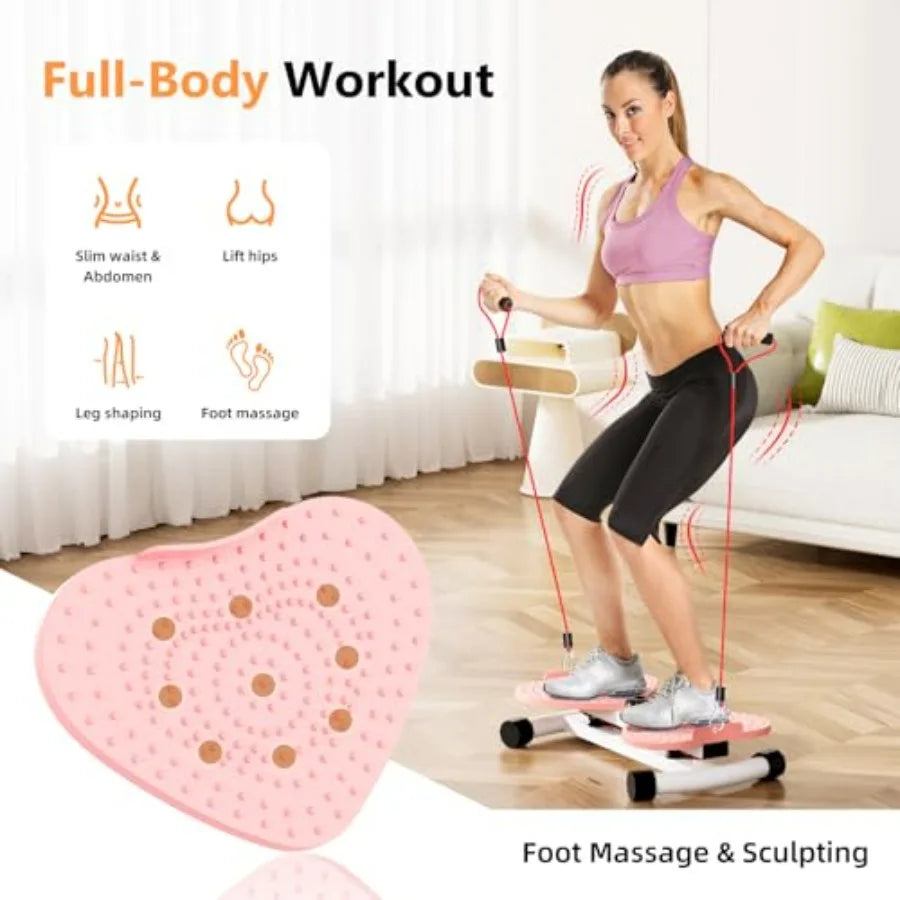 Waist Twister Machine Exercise Ab Twister Board with 330 lbs Weight Capacity UltraQuiet Pilates Board for Women Belly Fat Loss