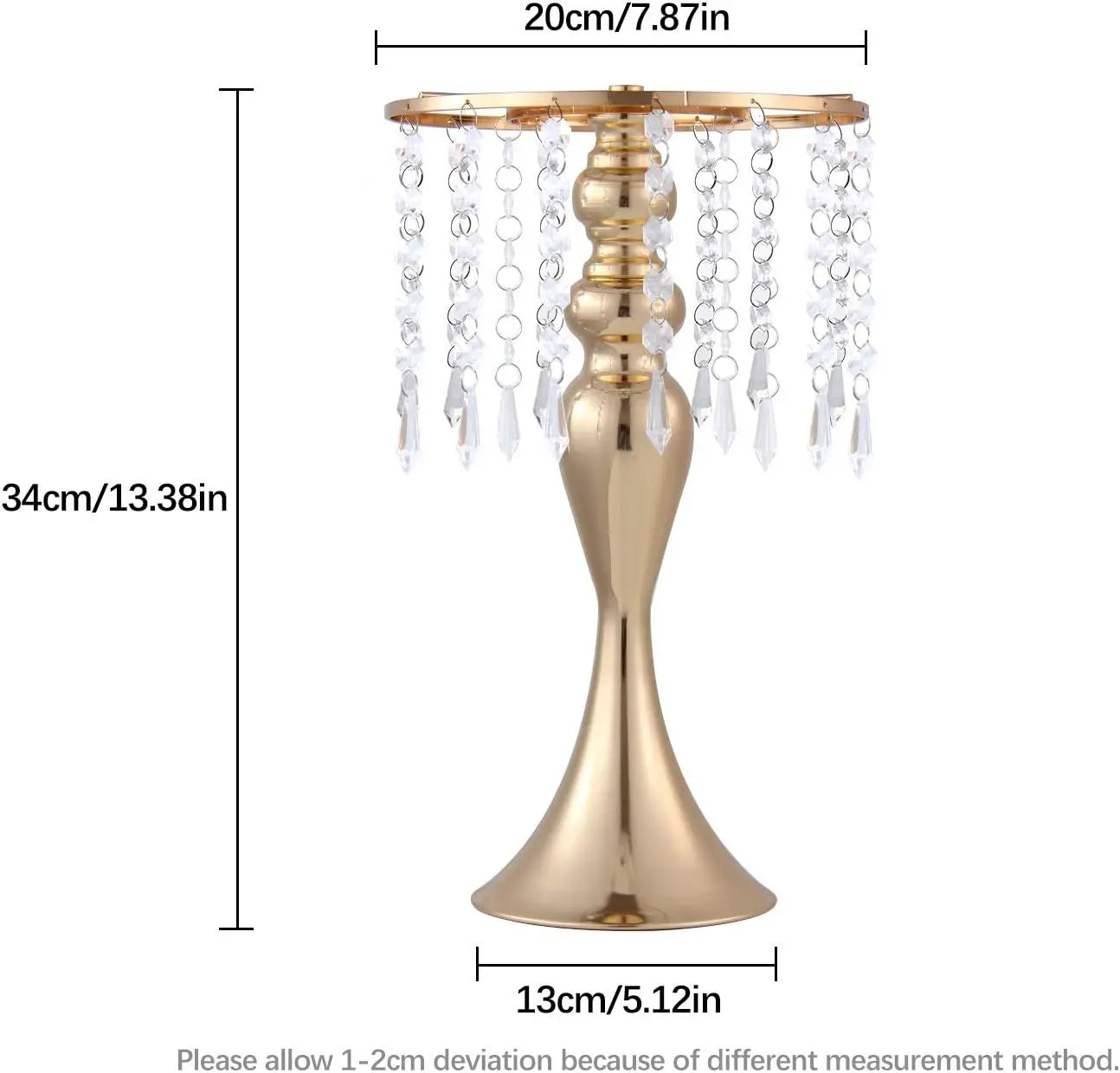 Versatile Gold Centerpieces Vase for Wedding Table Metal Flower Vase for Anniversary Dinner Centerpiece Home Decor(4pcs,Gold)