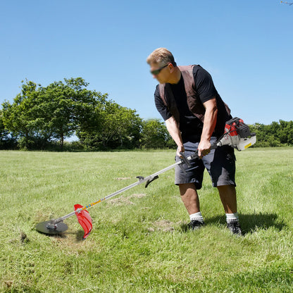 52CC 2-Strokes Brush Cutter Grass Trimmer 10 in 1 Lawn Mower Pruner Tool Gasoline Powered Weed Wacker Brush Multifunctional Tree