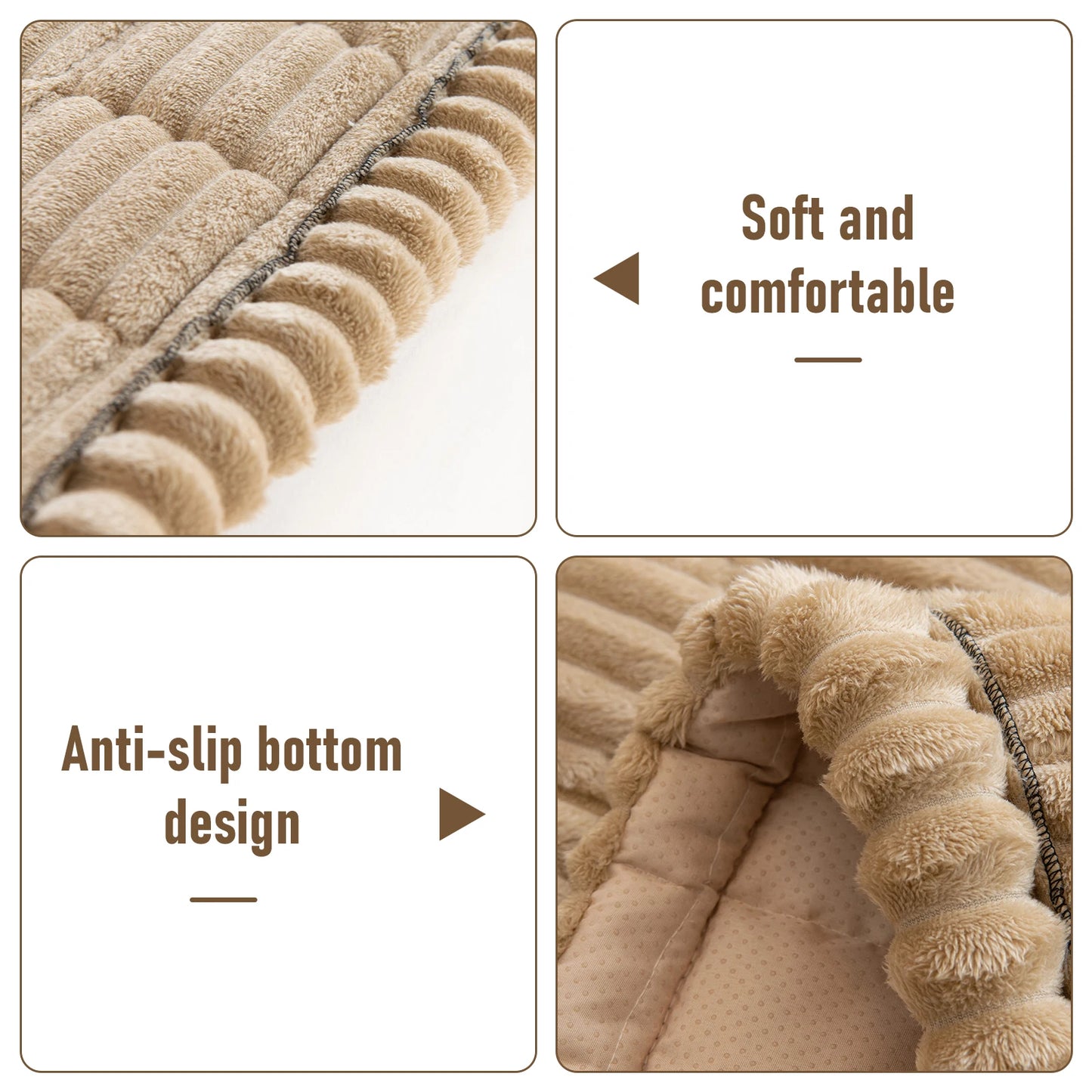Corduroy Plush Sofa Cushion Winter Thickened Sofa Cover Universal Cushion Sofa Cover Anti-cat Scratch Sofa Towel For Living Room