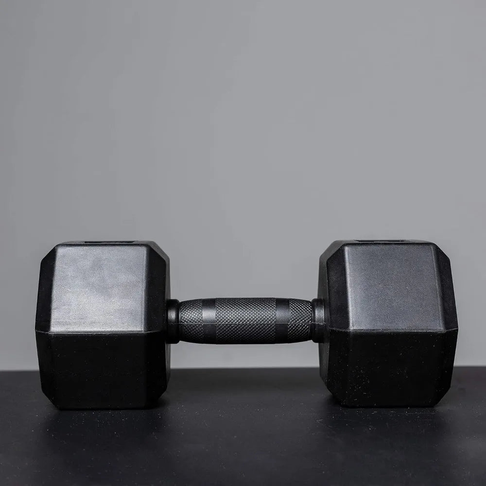 Rep Fitness Rubber Grip Dumbbells - Ideal for Cold Garage Workouts - Available in Pairs and Sets: 5-50 lbs, 5-75 lbs