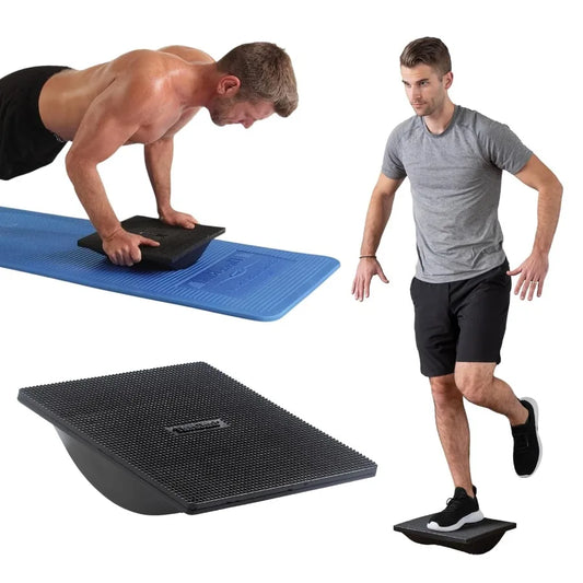 THERABAND Rocker Board Stability and Balance Trainer Lateral Wobble Board for Core Strength Development Physical Therapy Rehabi