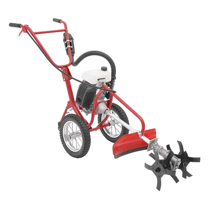 3 in 1 Gasoline Cultivator, 63cc 4HP Mini Cultivator, Micro Cultivator about 240rpm Speed for Plowing,Tilling,Furrowing,Weeding