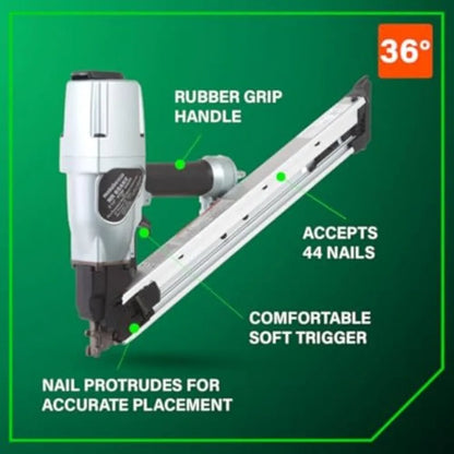 Strap-Tite Strip Nailer Pro-Preferred Pneumatic Power Nailers for Metal Connectors Lightweight 6.4 lbs Fastening Tool 36° Preci