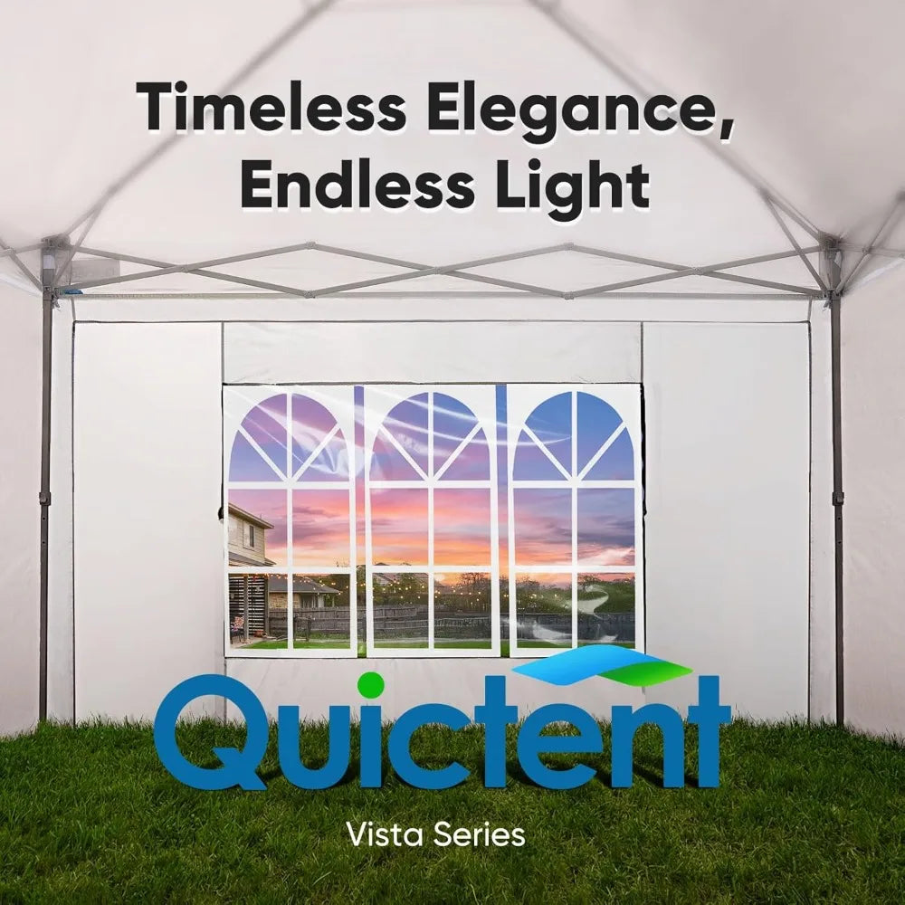 10x20 ft Pop up Canopy with Sidewalls Easy up Canopy Tent Instant Shelter with Windows for Outdoor Event Party