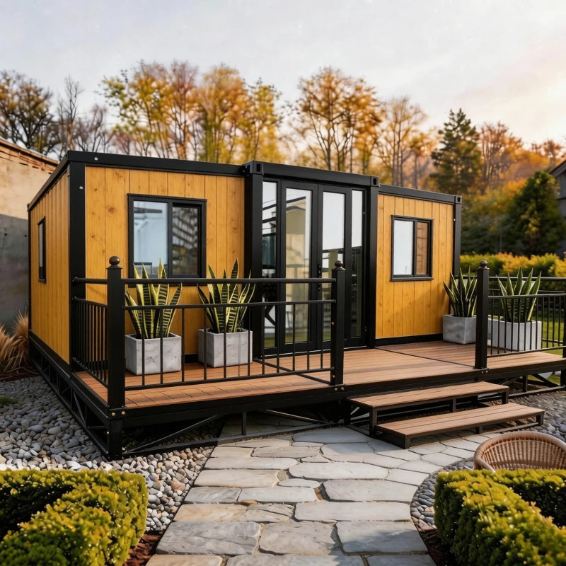 Forest Cabin Luxury Portable House Mobile Home Customized Expandable Container House Prefab Tiny House 2 3 Bedroom Garden Rooms