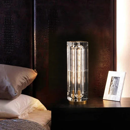 Nordic Luxury Crystal Desk Lights Modern Living Dining Room Art Lighting Bedroom Bedside Reading Copper Table Fixtures