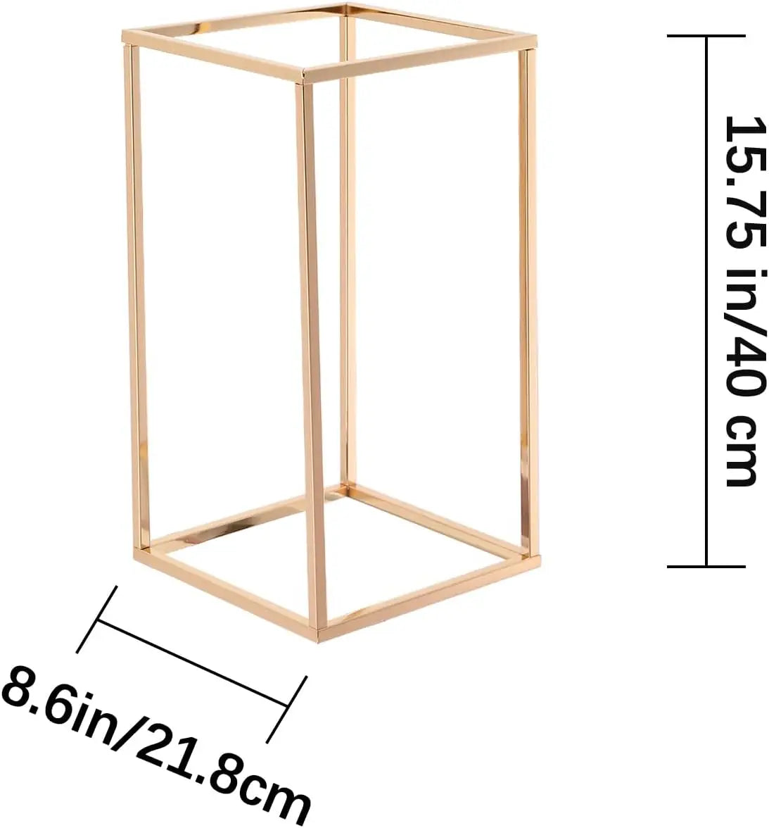 15.7inch Gold Wedding Table Centerpiece, 5PCS Wedding Flower Vase for Party Event Home Decor