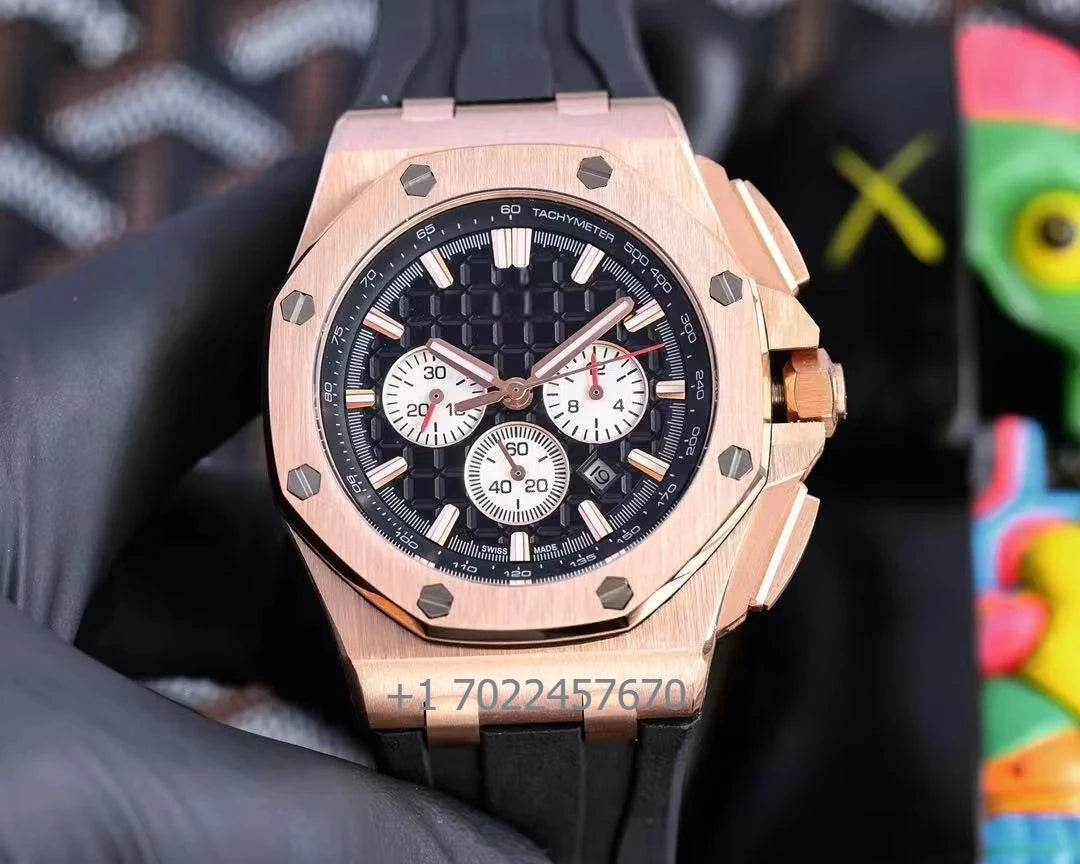 26401 Designer Automatic Mechanical Watch From Top Brand AA-PP ETA Movement Acrylic Band 100 Bar Water Resistance