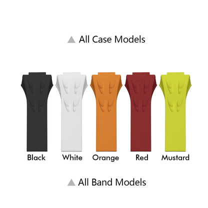 Modification Kit Carbon Fiber Case For Apple Watch Ultra 2 49mm Fluororubber Strap Luxury Mod Kit for iWatch Ultra 49MM