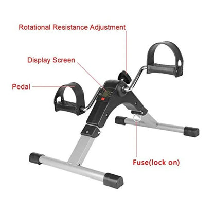 Folding Rehabilitation Bicycle Portable Stepper Treadmill Cardio Fitness Steppers Gym Exercise Mini Spinning Bike Slimming Fat