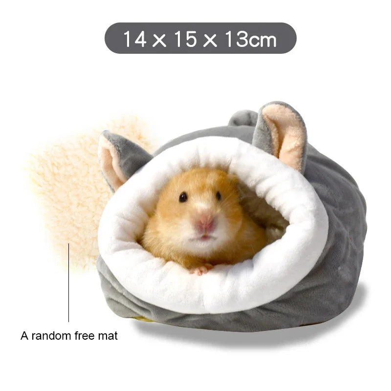 Hamster Supplies Cotton Nest Pet Rat Hammock Hedgehog Squirrel Soft Warm Insulated Winter Cottage Small Pet Sleeping Bed