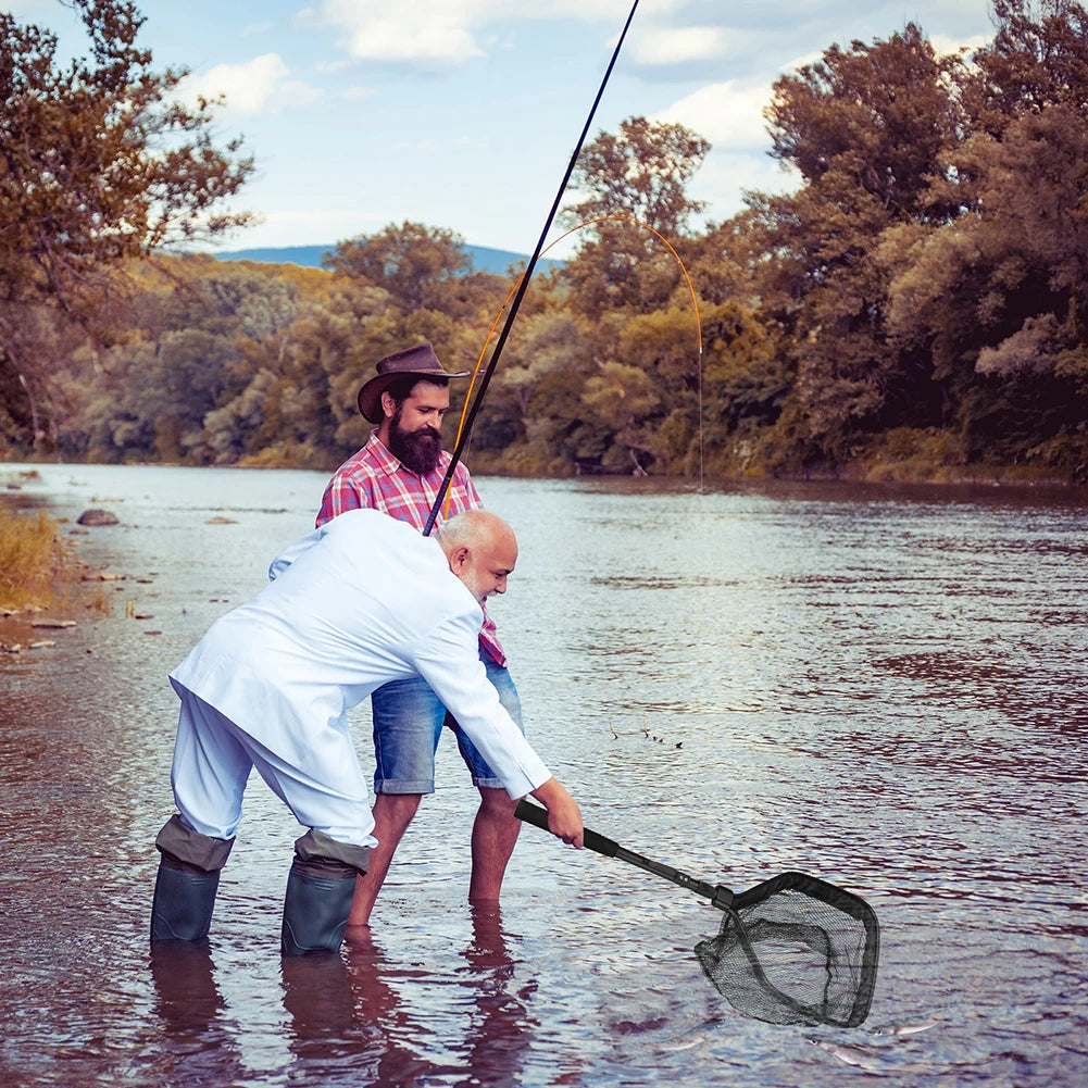 Floating Fishing Net Telescopic & Foldable Fish-Friendly for Salmon Fly Catfish Bass Trout Landing Net Easy Catch & Release