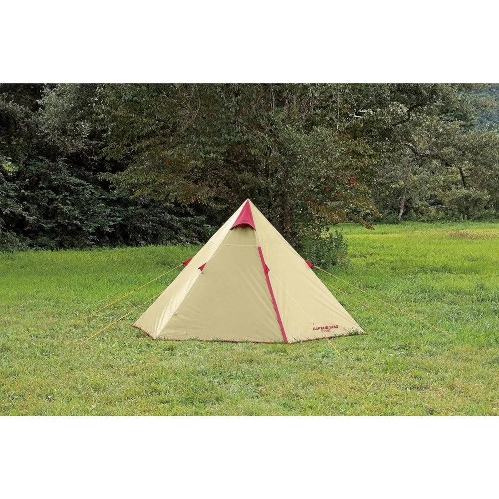 Aluminum Frame 300UV Rated UA-16 Tipi Style 3-Person Tent with PU Coating and Carry Bag
