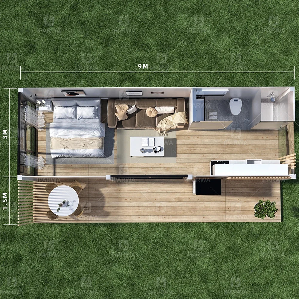 Prefab House Space Bed Hotel Cabin Modular Prefab Modular House Contain Container Home Folding Tiny House