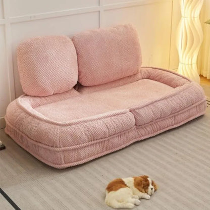 Human Dog Bed 5 Adjustable Position Extra Large Dog Bed for Humans and Pets 69.29''L x 34.65''W x 33.07''H Giant Dog Bed with S