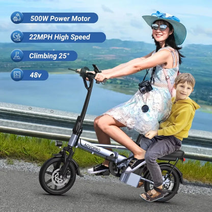 High-quality 450W adult electric bicycle 2-wheel folding electric bicycle with 48v pressure drop shipped from the US warehouse