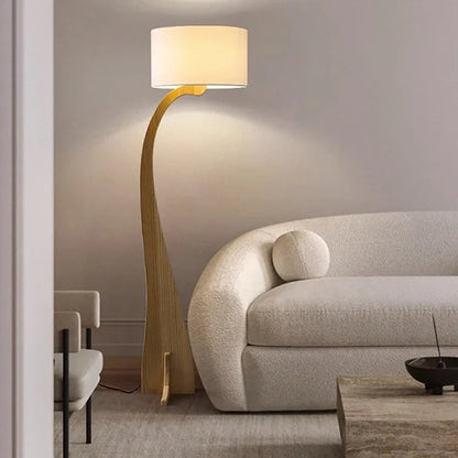 Modern Wooden Floor Lamp Home Decor Led Night Lights Living Room Sofa Standing Lamp for Bedroom Lighting for Living Room