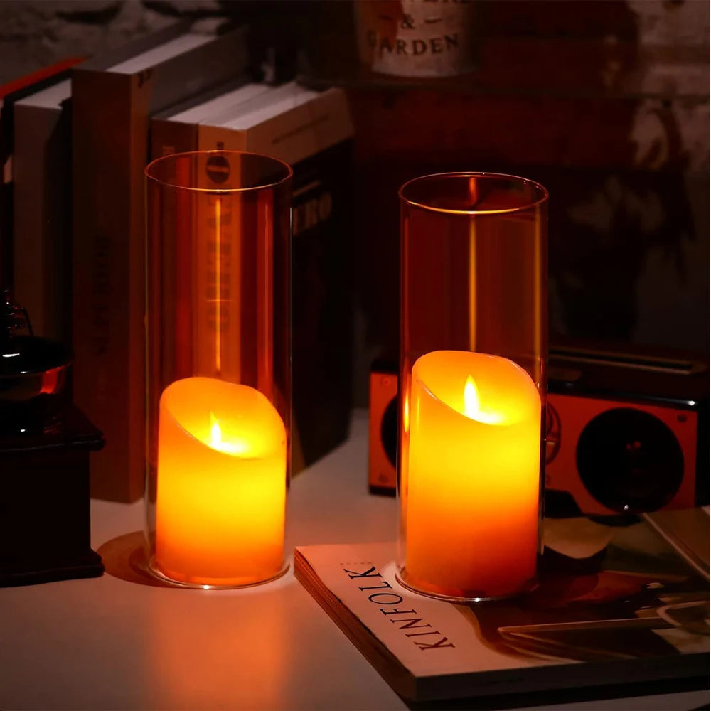 8 Inch Tall Glass Vases Bulk Clear Cylinder Flower Vases Transparent Candle Holder Glass Cylinder Vases Floral Plant Vase Bulk