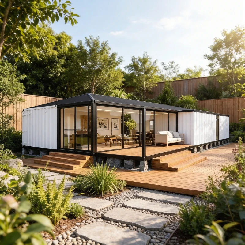 Forest Cabin Luxury Portable House Mobile Home Customized Expandable Container House Prefab Tiny House 2 3 Bedroom Garden Rooms