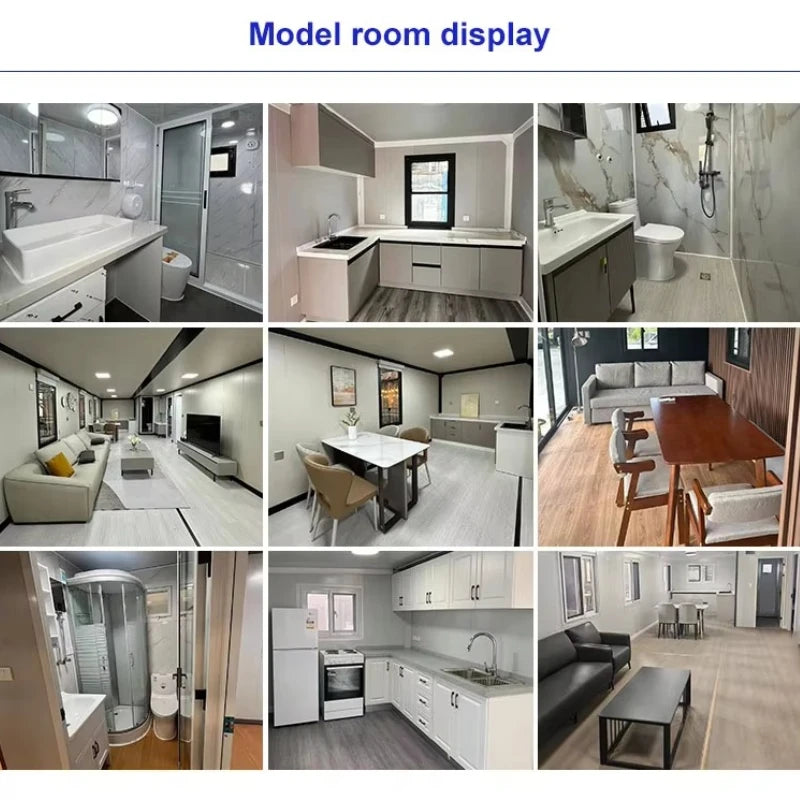 20ft Expandable Container Prefabricated House 3 Bedroom Luxury Container House Complete with Multiple Container Room Customized