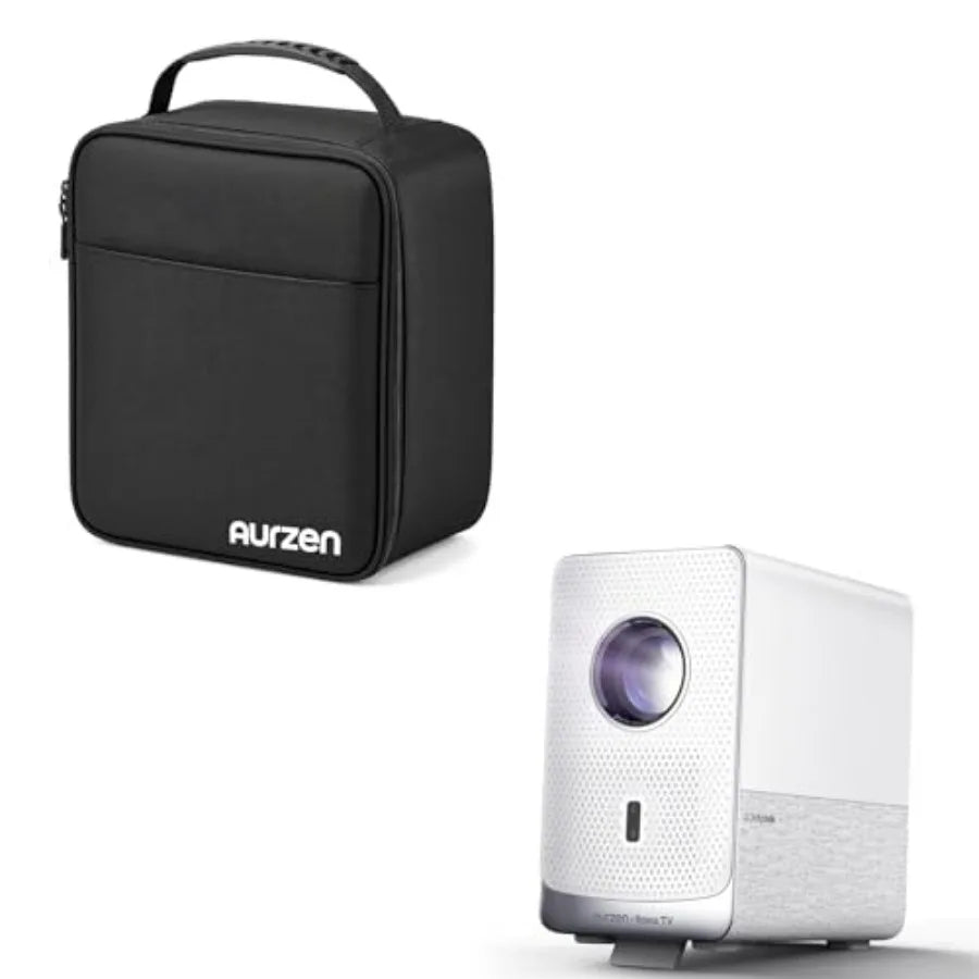 Portable Mini Projector Bundle with Carrying Case for Home and Outdoor Movies: Roku Streaming Experience Built-in Sealed Optica