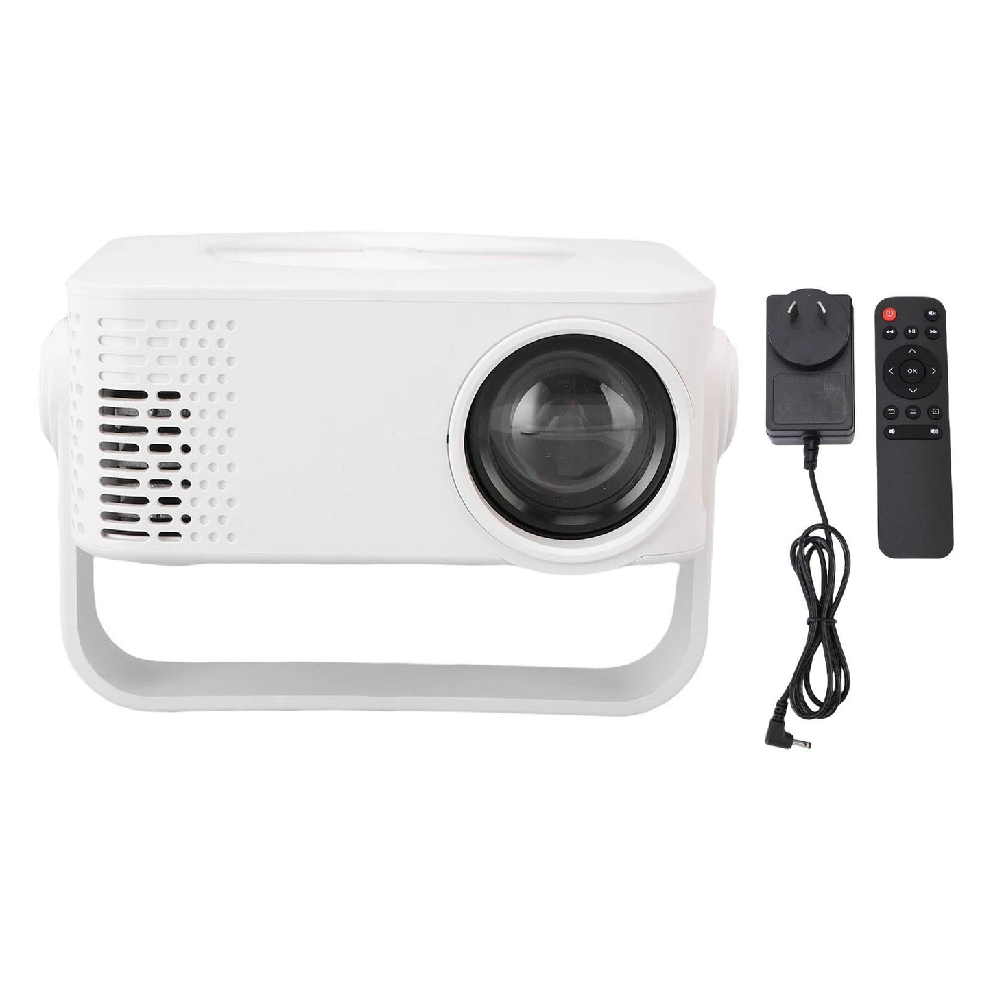 Projector WiFi Portable Projector 360° Rotation LED 1080P Auto Keystone Correction with Remote Control for Gaming Sessions