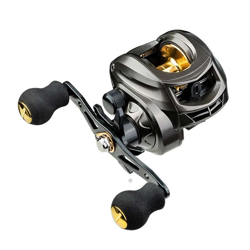 Baitcasting Reel, Fishing Reel, Magnet Braking System, 17.6 LB Max Drag, 7.2:1 Gear Ratio for Salty,Water and Freshwater Fishing