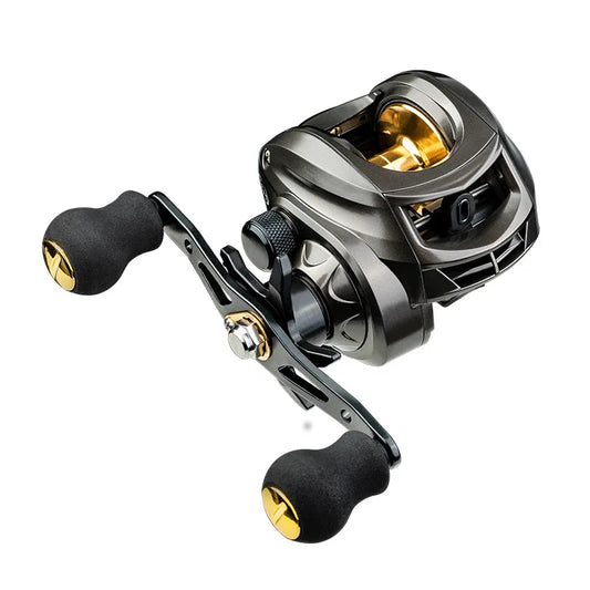 Baitcasting Reel, Fishing Reel, Magnet Braking System, 17.6 LB Max Drag, 7.2:1 Gear Ratio for Salty,Water and Freshwater Fishing