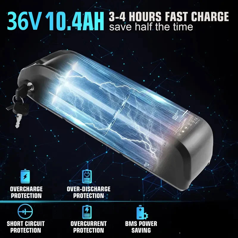 26" Electric Motorcycles Mountain E Bike for Adults, 650W Peak Motor Ebike 25Mph 35Miles 10.4AH 15.6AH Adults Electric Bicycle