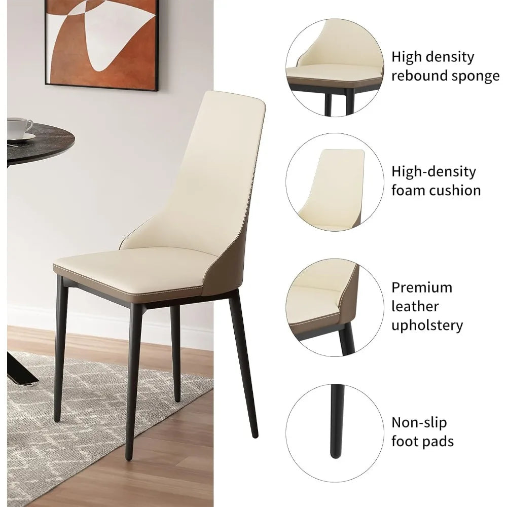 farmhouse-style 47" round dining table set for 4-6 with 4 chairs and storage rack, rustic wood design