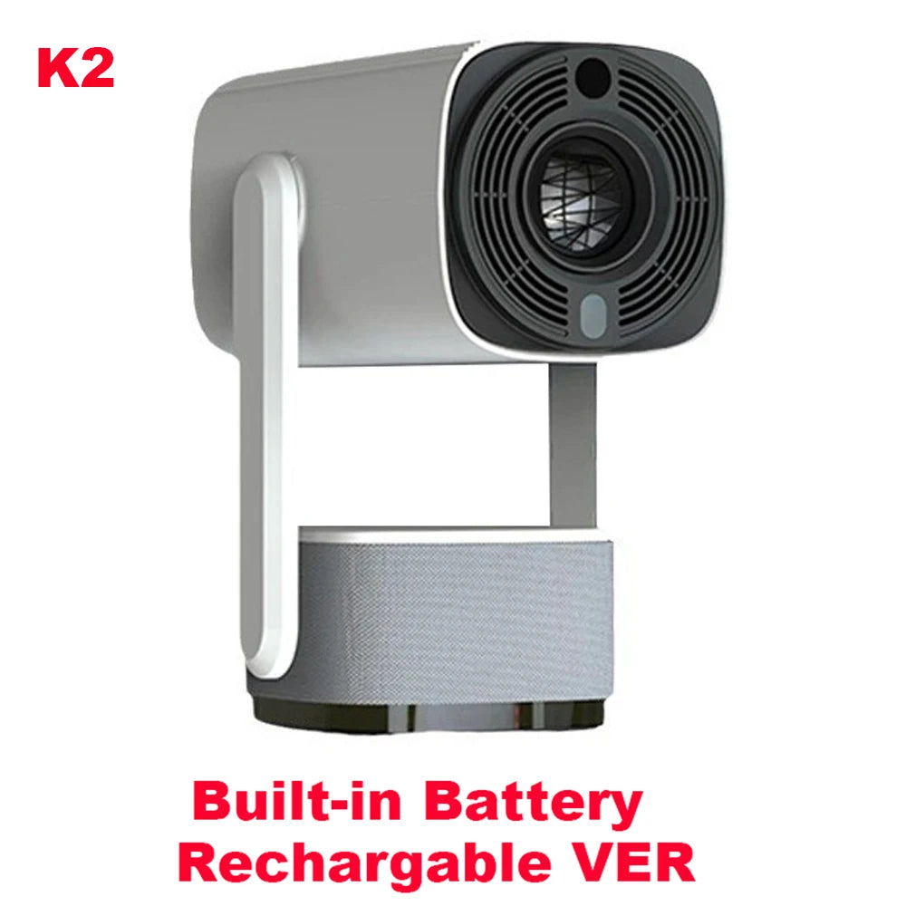 K2/K2N Smart Outdoor Projector 230 ANSI Android 11 Dual Wifi6 BT5.0 4K 1080P 1280*720P HD Home Cinema Outdoor Projector Battery