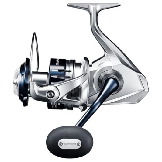 Saltwater Spinning Reel for Fishing with Aluminum Body and Blue Finish Durable and Lightweight Design