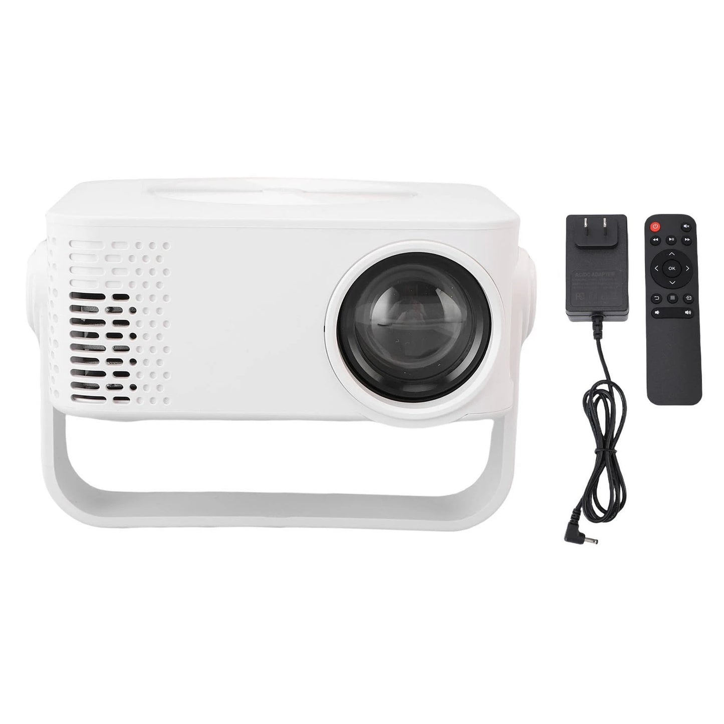 Projector WiFi Portable Projector 360° Rotation LED 1080P Auto Keystone Correction with Remote Control for Gaming Sessions