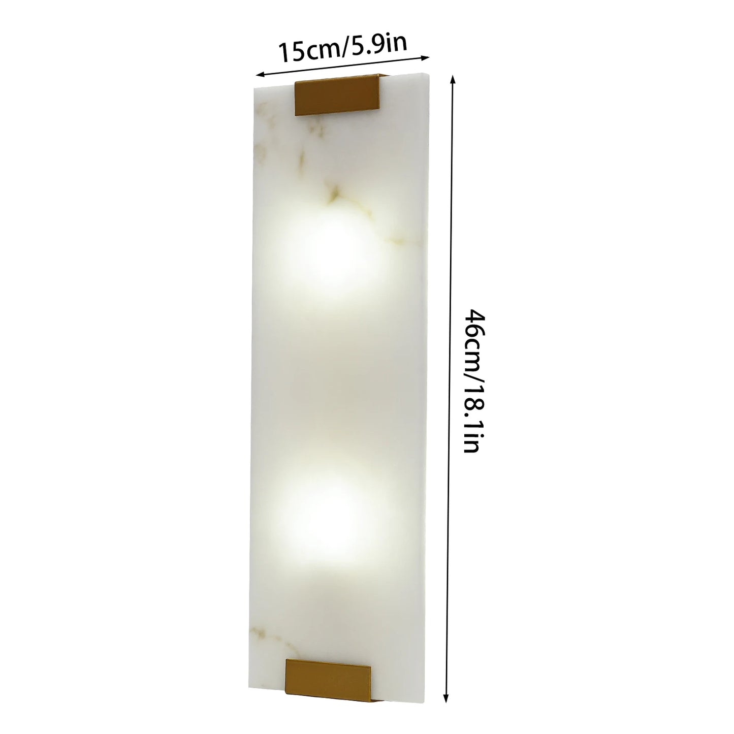 Rectangular G9 Light Wall Lamp Hand-Carved Alabaster Sconce Bedroom Kitchen