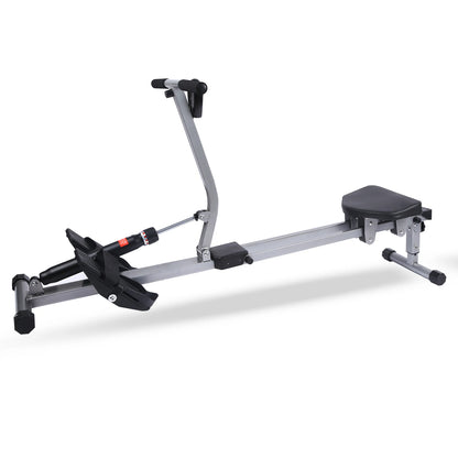 Fitness Rowing Machine Rower Ergometer, with 12 Levels of Adjustable Resistance, Digital Monitor and 260 lbs of Maximum Load, Bl