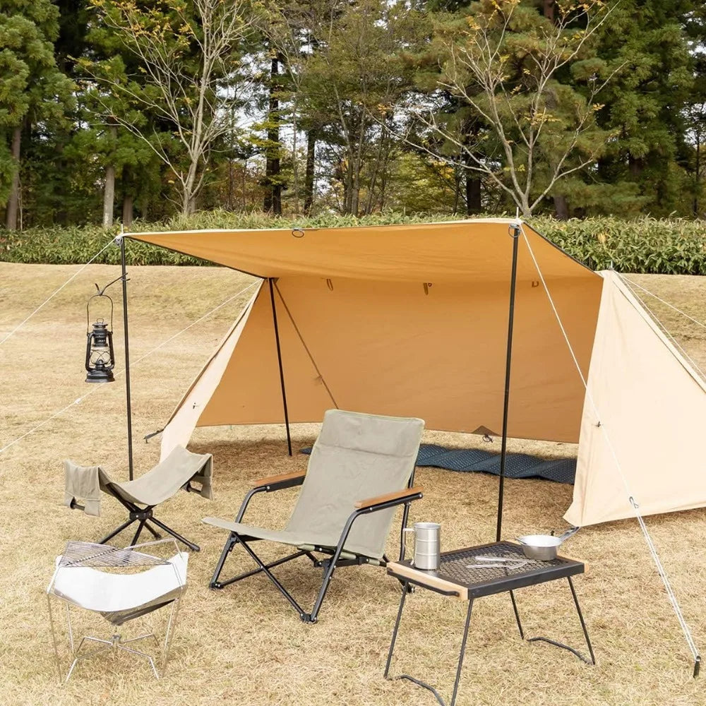 Compact 1-Person Pump Tent with Military-Style Curtain, Storage, and Full Closure, Made of Blended Cotton for Solo Base Camping