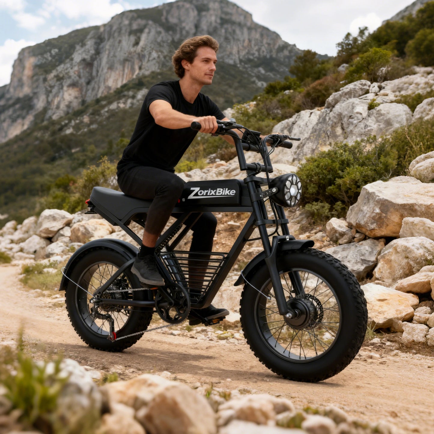 ZorixBike Z6 Pro Electric Bike for Adults 3000W 48V 23AH Max 80Miles Electric Motorcycle 20" Fat Tire Bike Shamano 7-Speed EBike