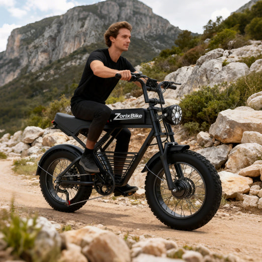 ZorixBike Z6 Pro Electric Bike for Adults 3000W 48V 23AH Max 80Miles Electric Motorcycle 20" Fat Tire Bike Shamano 7-Speed EBike