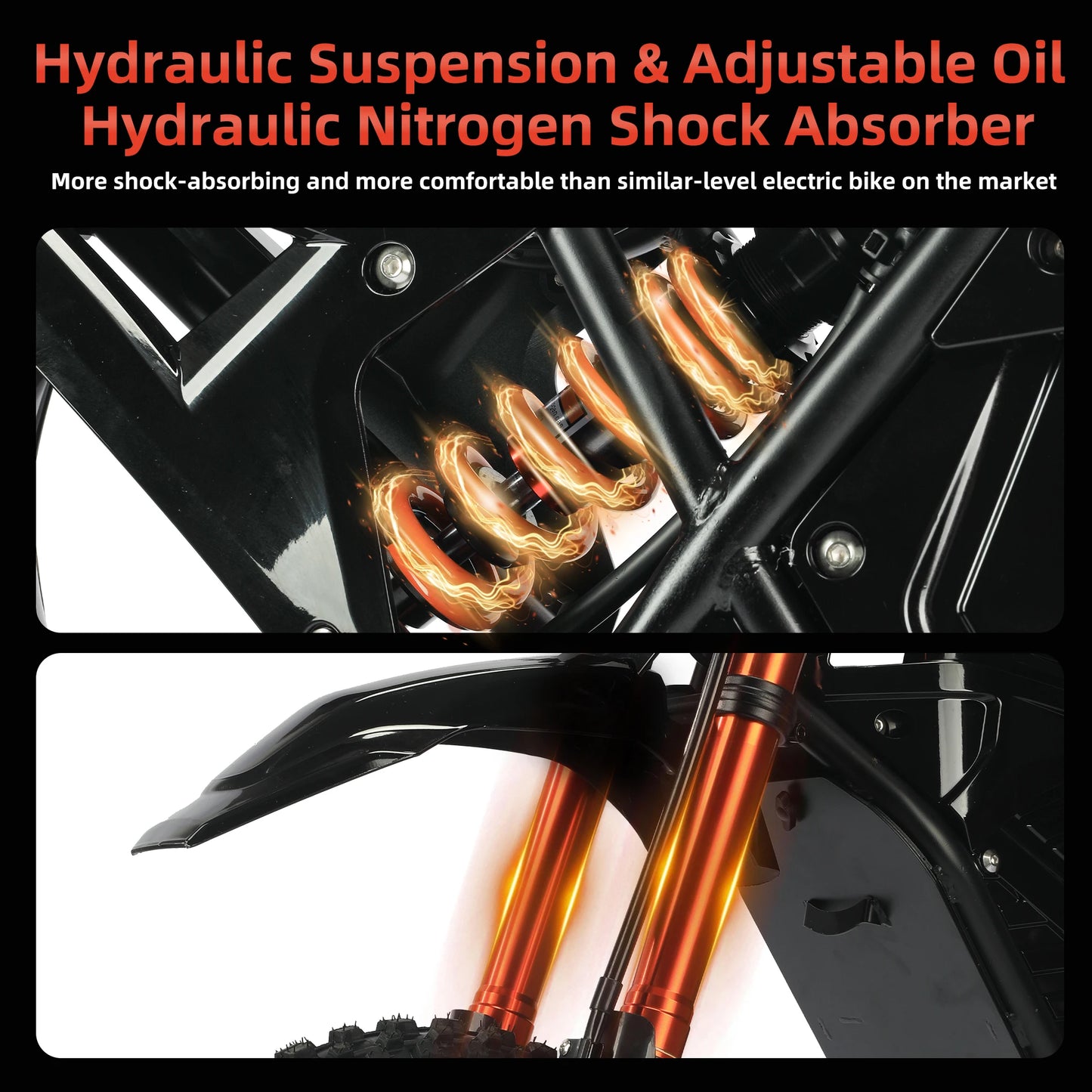 Spacewalk 2000W 48V Electric Dirt Bike with 1 Year Warranty, 37 MPH, 23Ah Battery, UL Certified, Adult Off-Road Motorcycle